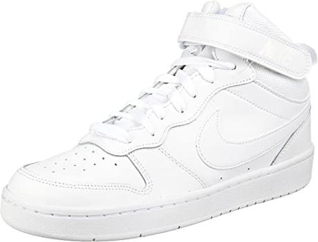 NIKE Court Borough Mid 2 (GS), Zapatillas, Blanco, 38 EU