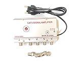 TEMPO DI SALDI Amplificador Digital terrestre para Antenas de televisión analógica o Digital de 4 Salidas