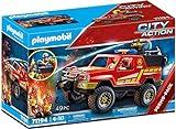 PLAYMOBIL City Action 71194 Camión de Bomberos con función de pulverización, Juguete para niños a Partir de 4 años, Multicolor