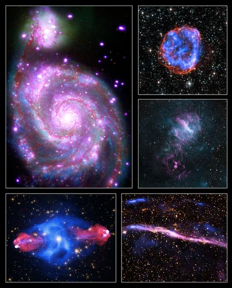 Nuevas impresionantes imágenes de Chandra en luz invisible