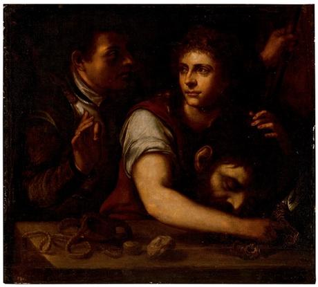 David vencedor de Goliat de Luca Giordano