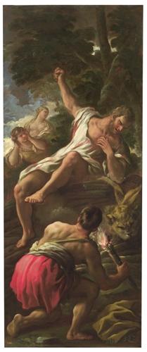 Hércules en la pira de Luca Giordano