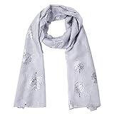 URAQT Bufanda Mujer, Elegante Pañuelos Cuello Mujer Moda y Ligera con Estampado, Fular Mujer Suave de Algodón, Transparente Pañuelo Mujer para Cuatro Estaciones, Fiesta, Playa, Uso Diario, 90 * 180cm