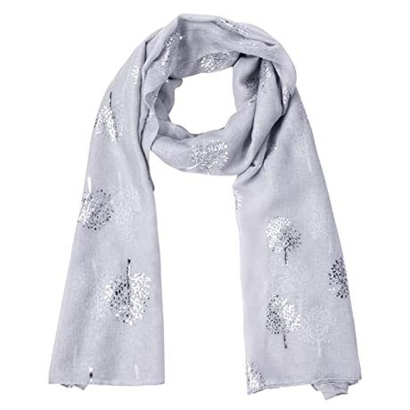 URAQT Bufanda Mujer, Elegante Pañuelos Cuello Mujer Moda y Ligera con Estampado, Fular Mujer Suave de Algodón, Transparente Pañuelo Mujer para Cuatro Estaciones, Fiesta, Playa, Uso Diario, 90 * 180cm