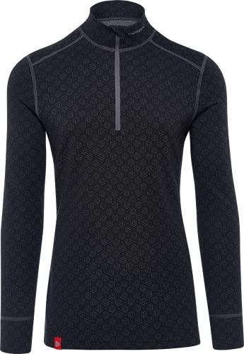 Thermowave Xtreme - Capa Base de Lana Merino para Hombre, Cuello Alto, Cremallera ¼ - - X-Large