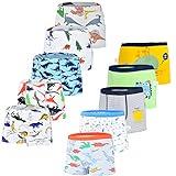 JackLoveBriefs Calzoncillos niño de algodón Paquete de 10 (2-4 años) Multicolor，Talla：M