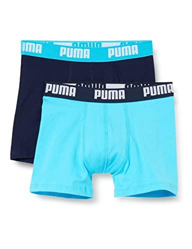 El Mejor 10 calzoncillos niño de 2024: La Elección de los Especialistas PUMA Boxer, Azul (Bright Blue), 164 (Pack de 2) para Niños