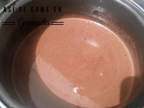 Chocolate a la taza picante