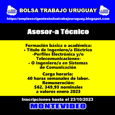 Asesor-a Técnico Asesor-a Técnico