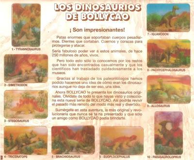 Los auténticos cromos de los Dinosaurios de Bollycao Los auténticos cromos de los Dinosaurios de Bollycao