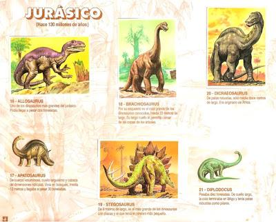 Los auténticos cromos de los Dinosaurios de Bollycao Los auténticos cromos de los Dinosaurios de Bollycao