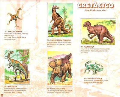 Los auténticos cromos de los Dinosaurios de Bollycao Los auténticos cromos de los Dinosaurios de Bollycao