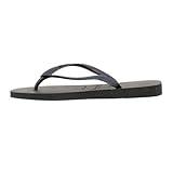 Havaianas Slim, Chanclas Mujer, Negro (Black/Dark Night), 39/40 EU