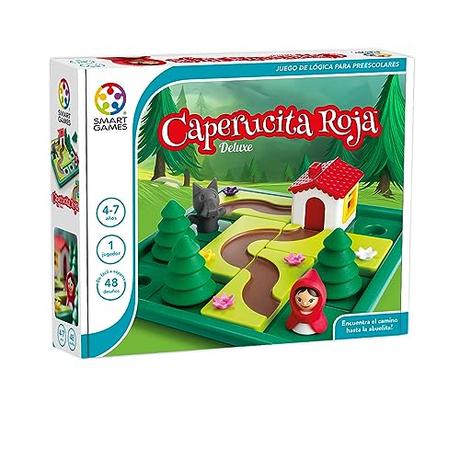 SmartGames- Caperucita Roja, Juegos De Mesa Para Niños, Juegos Educativos Para Niños 4 Años O Más, puzzle 4 años, Rompecabezas Niños, Juego De Habilidad