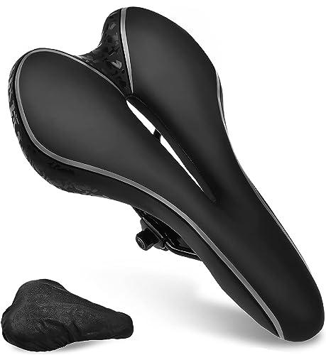 Sillin Bicicleta Montaña,VOTUKU Sillín de Bicicleta Asiento de Bicicleta Ergonómico de Repuesto para Bicicletas demontaña (Negro3)