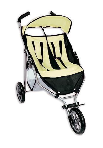 Carro de muñeca. Carrito de muñecas Gemelar de 3 Ruedas (8499) Incluye Capota y Cesta. Plegable y fácil de Montar. Calidad al Mejor Precio. De Acuerdo a la normativa CE. +3 años