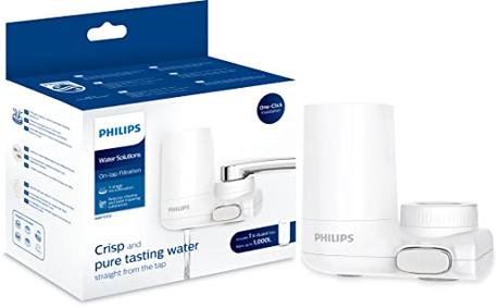 Philips Water AWP3703/10 Sistema de Filtración de agua para Grifo, Filtro de agua On Tap, Tecnología de Microfiltración X-Guard, Color Blanco, 1000 l