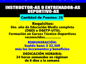 Instructor-as entrenador-as deportivo-as