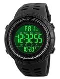 Reloj Digital para Hombre - a Prueba de Agua 50M, Reloj Militar Negro de Gran Cara LED con Alarma/Temporizador de Cuenta Regresiva/Cronómetro / 12 / 24H