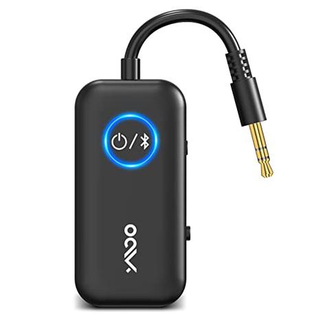YMOO Transmisor Receptor Bluetooth 5.3, AptX Baja latencia/Conexión Dual/AptX HD, 2 en 1 Adaptador Jack 3.5mm para TV/Avión/Tablet/PC/Smartphone/Barco/Altavoz/Soundbar