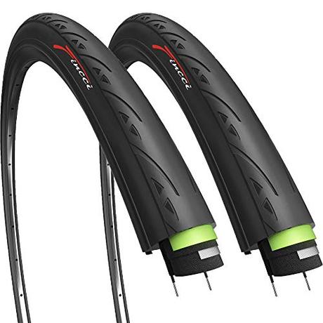 El Mejor 10 cubiertas carretera 700×25 de 2024: La Elección de los Especialistas Fincci Par 700 x 25c 25-622 Cubiertas con 3mm Anti Pinchazo 60TPI para Ciclo Carrera Carretera Turismo Bici Bicicleta (Paquete de 2)
