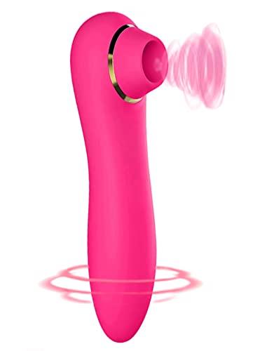 Ŝạtisfayęr sùcciønadør pro 5 Vérdạderö Femènịnô Vîbràción Mǔjér 6 * 10 modo de salud 100% impermeable USB masajeador eléctrico portátil de carga magnética(Rojo)