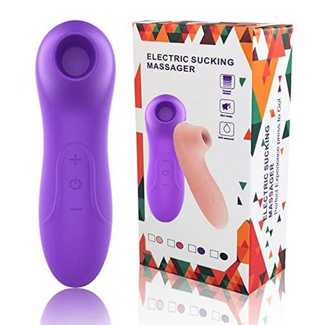 Seababy Portátil Masajeador eléctrico Ŝạtisfayęr pro 5 sùcciønadør de Clîťoris Femènịnô 7 modos masajeador,100% impermeable,masaje para relajar (120.8mm)