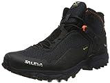 Salewa MS ULTRA FLEX 2 MID GTX, Zapatillas para carrera de senderos, Hombre, Negro (Black Out/Red Orange), 42 EU