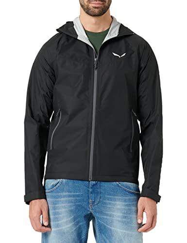 SALEWA PUEZ (AQUA 3) PTX M JKT, Chaqueta, para Hombre, Negro (Black Out/0730), 50/L