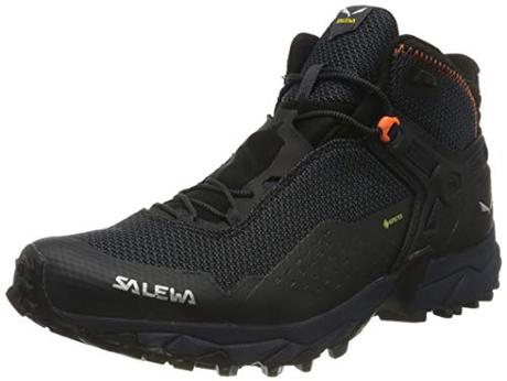 Salewa MS ULTRA FLEX 2 MID GTX, Zapatillas para carrera de senderos, Hombre, Negro (Black Out/Red Orange), 42 EU