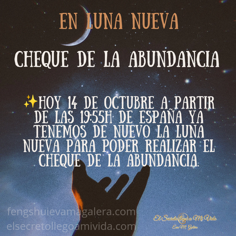 Hoy 14/10/23 Cheque de la Abundancia