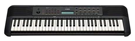Teclado portátil Yamaha PSR-E273 – Teclado de iniciación con 61 teclas sensibles a la pulsación, incluye vale para 2 clases de música online en Yamaha Music School, en negro