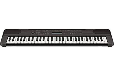 Yamaha PSR-E360 - Teclado digital portátil con 61 teclas sensibles a la pulsación para una mayor expresividad, color nogal oscuro