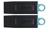 Kingston DataTraveler Exodia DTX/64GB-2P Flash Drive USB 3.2 Gen 1 - con capuchón Protector y Llavero en múltiples Colores