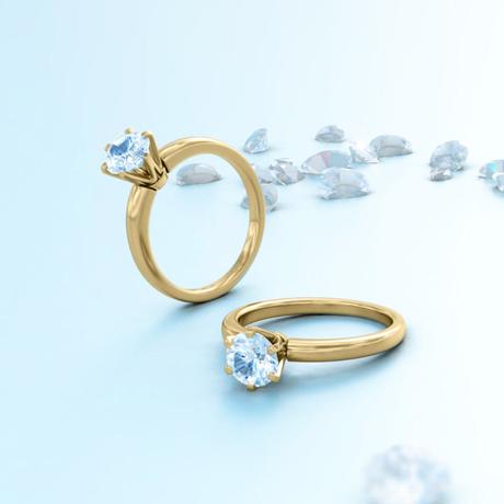 Siena – Anillo de Compromiso Solitario – circon Siena – Anillo de Compromiso Solitario – circon