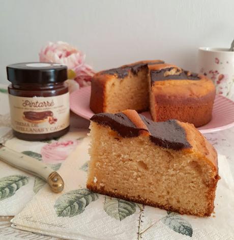 Bizcocho de crema de chocolate y mascarpone