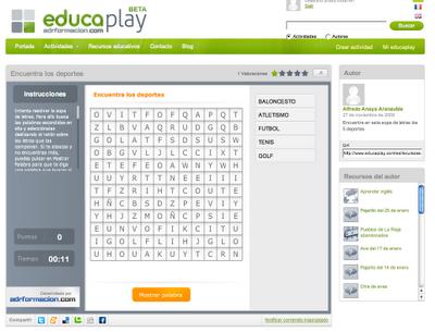 Educaplay: portal de actividades educativas