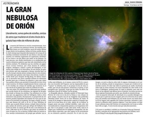 Zocos de Astronomía de febrero y marzo