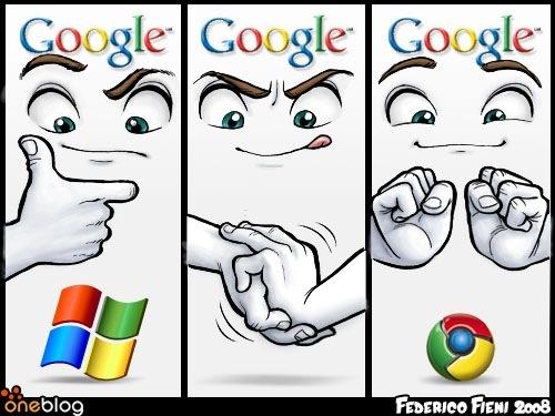 navegadores Explorer & Chrome.