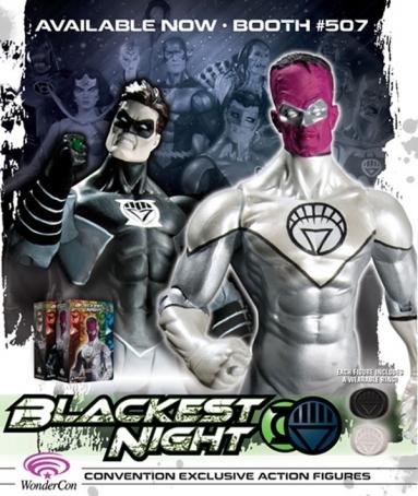 Figuras exclusivas de Blackest Night en la WonderCon