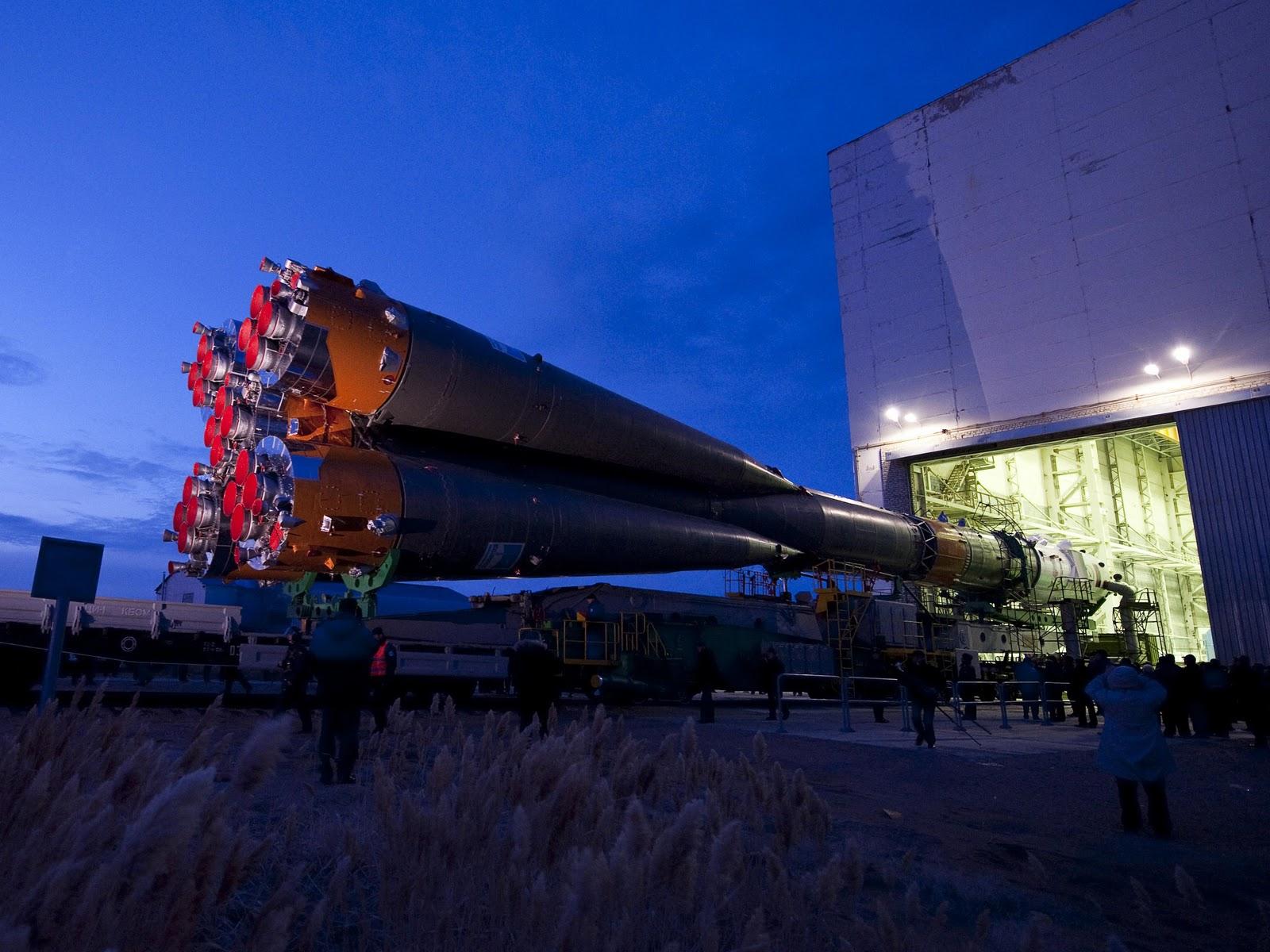 Soyuz se prepara para el lanzamiento del 2 de abril