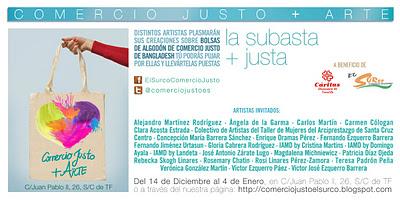 fotos inauguración Comercio Justo + Arte +  la subasta más Justa
