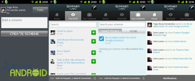 Schemer, red social de Google sobre actividades