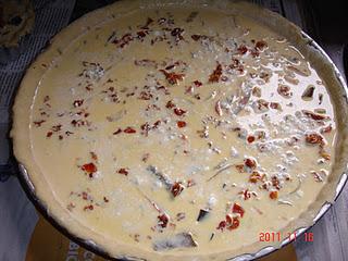 QUICHE DE VERDURAS CON TOMATITOS SECOS.