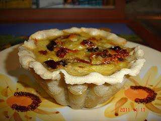 QUICHE DE VERDURAS CON TOMATITOS SECOS.