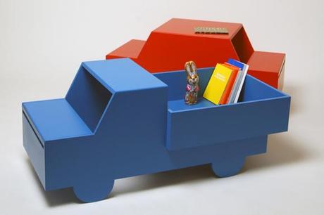 Escritorios coche y camión para niños de Cocktail Designers