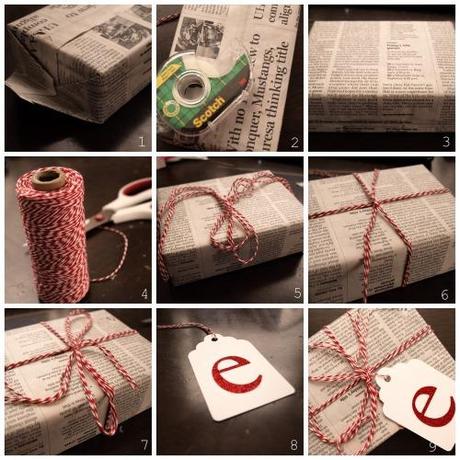 envolver con papel de periódico – gift wrapping with newspaper