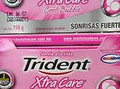 Dulces snacks junto caja Super: Trident Xtra Care Cool Bubble