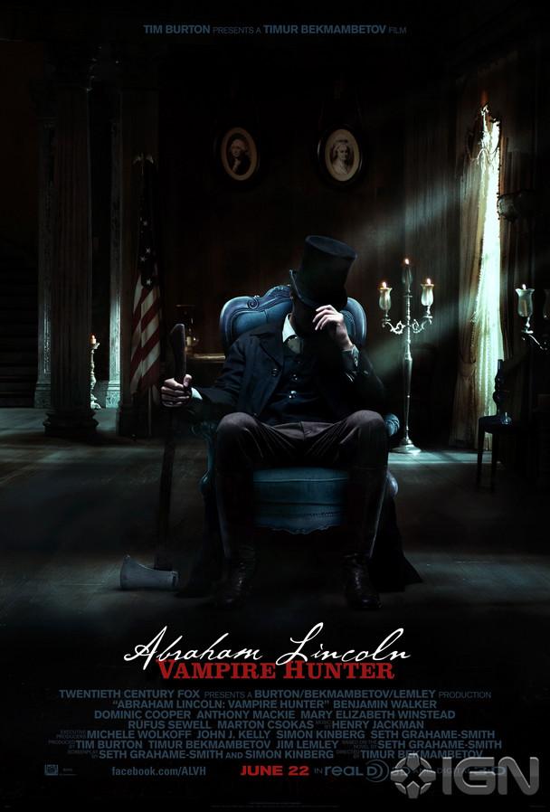 Dos carteles para Abraham Lincoln: Vampire Hunter