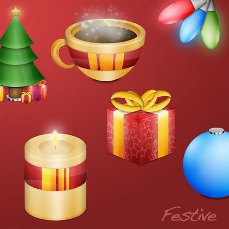 15 Sets de iconos Navideños para decorar tu sitio web o blog